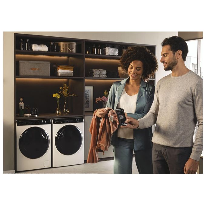 Haier HW90-B14959U1 I-Pro Series 5 Lavatrice Carica Frontale 9 Kg 1400 rpm Classe A Direct Motion Wi-Fi Vapore ABT (85x60x57 cm) colore Bianco
