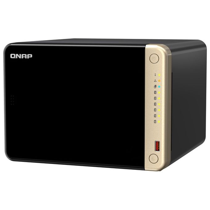 Qnap TS-664 NAS Tower Collegamento Ethernet LAN Nero N5095