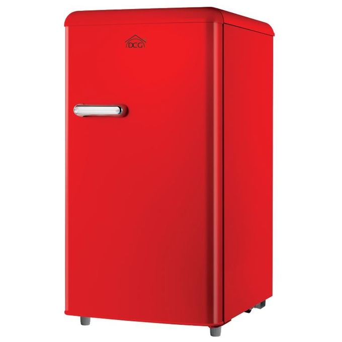 Dcg Eltronic MF100R Mini Frigorifero Retro' 100 Litri con Freezer Classe Energetica E Rosso