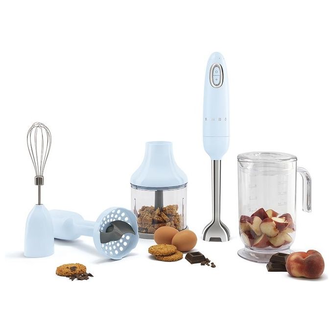 Smeg HBF02PBEU Estetica 50's Style Frullatore a Immersione Potenza 700 W Azzurro