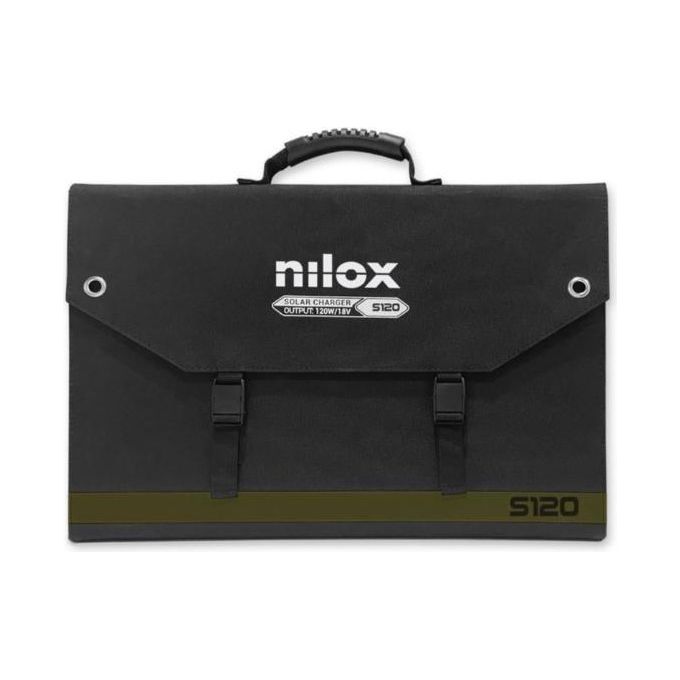 Nilox Pannello Solare Monocristallino 120W Portatile per Casa e Campeggio