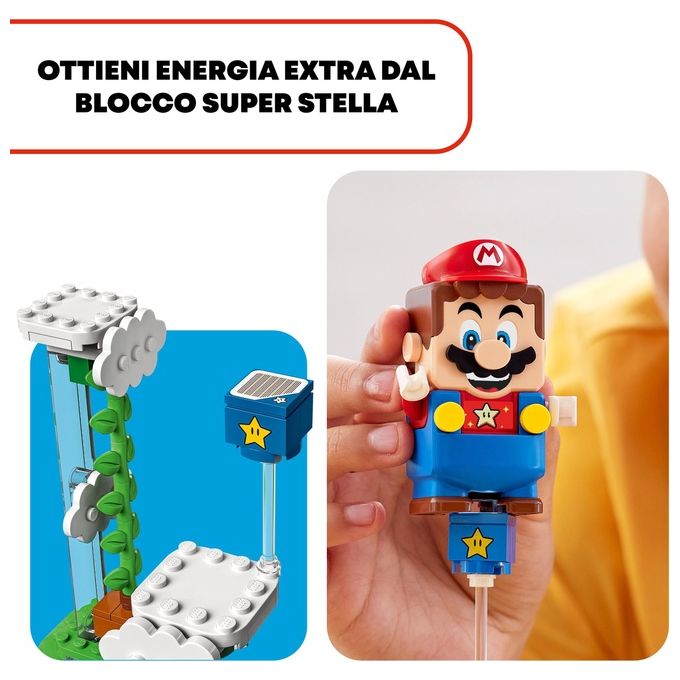 LEGO 71409 LEGO Super Mario Pack espansione Sfida sulle nuvole di Spike gigante Set da costruzione 540 pezzi colore Multicolore