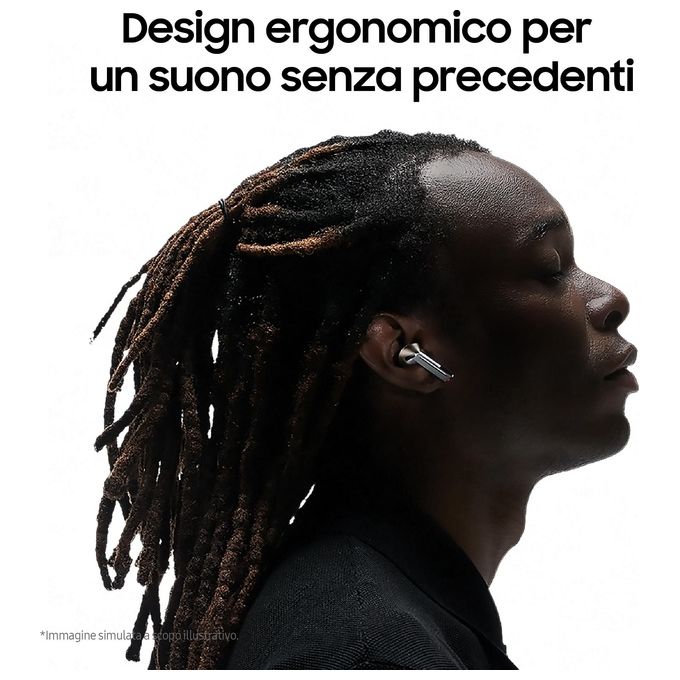 Samsung Galaxy Buds3 Pro in-ear True Wireless con Cancellazione attiva del rumore Bluetooth Silver