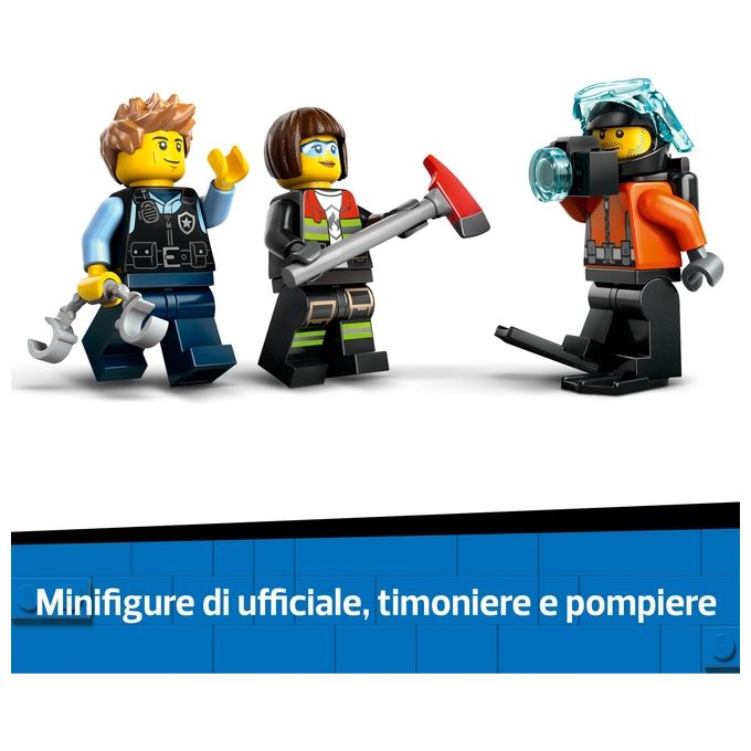 LEGO Set Costruzioni City 60462 Elicottero Autopompa Sottomarino MixeMatch per Creativita' senza Confini