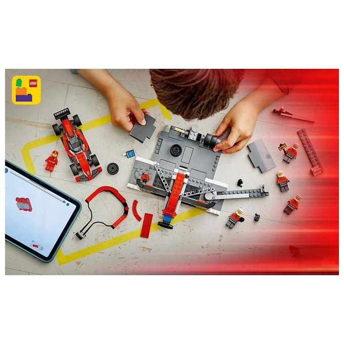Lego 60443 City Formula 1 Set da Costruzione Pit Stop e Meccanici con Monoposto Ferrari F1 322 Pezzi 5 Minifigure eta' 6+