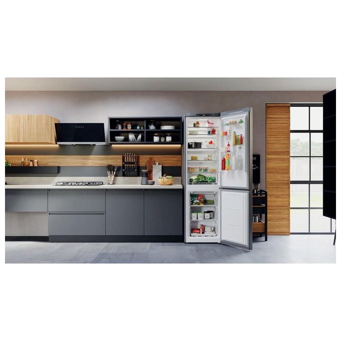 Hotpoint HAFC9 TA23SX O3 Frigorifero Combinato Libera Installazione 367 Litri Classe Energetica D Nero-Argento