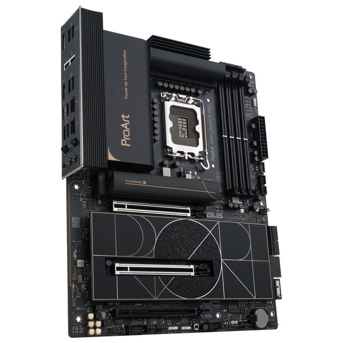 ASUS ProArt Z890-CREATOR WIFI Scheda Madre Intel ATX 16212 Fasi di Alimentazione Slot DDR5 PCIe 5.0 per GPU di Nuova Generazione 5 Slot M.2 Due Porte Thunderbolt 5 Type-C WiFi 7 Nera