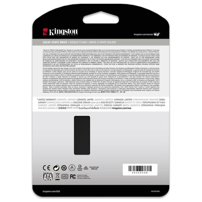 Kingston Technology SSD KC600 512GB 2.5'' SATA3 550MB-s per PC e Laptop