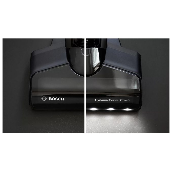 Bosch BBS711W Scopa Elettrica Senza Sacchetto 0.3 Litri Nero-Acciaio Inossidabile-Bianco