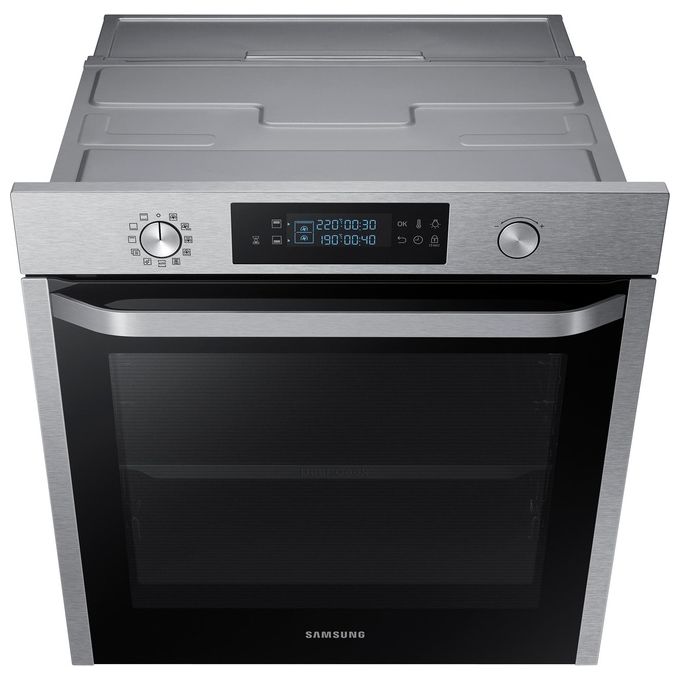 Samsung NV75K5541RS Serie Avant Dual Cook Forno Elettrico Multifunzione da Incasso Catalitico Doppia Ventola Capacita' 75 Litri Classe energetica A 50 Funzioni 60 cm Acciaio Inox