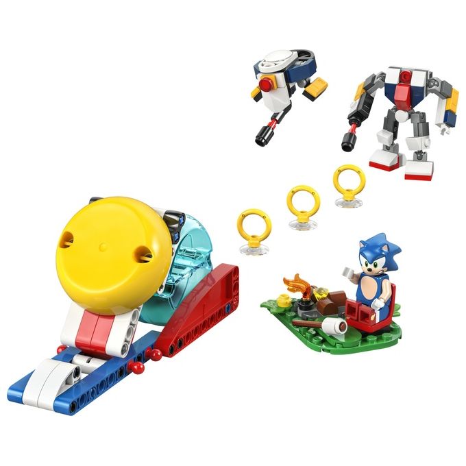 LEGO Sonic Duello al Falo' di Sonic Giochi d'Avventura per Bambini e Bambine da 7 Anni in su con Personaggi del Videogioco tra cui 2 Robot Giocattolo Idea Regalo di Compleanno per Gamer 77001