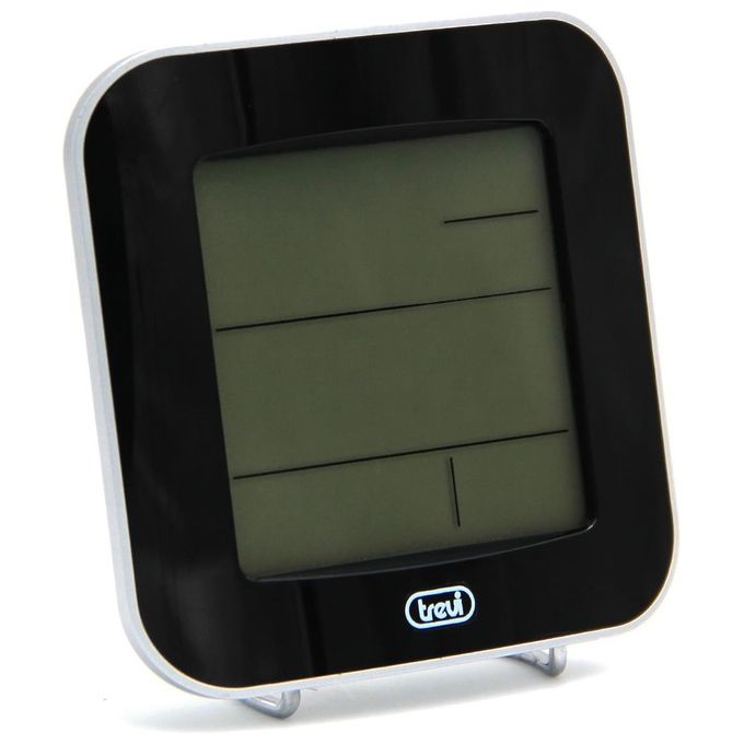 Trevi 3106 Mini Stazione Meteo, Orologio, Sveglia da Tavolo, Nero