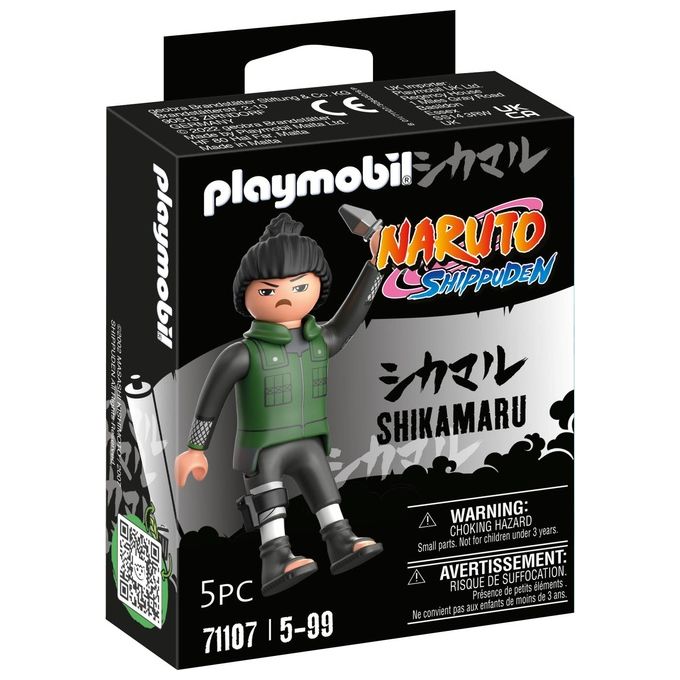 Playmobil Naruto Shikamaru in Gilet Verde Scuro con Pantaloni e Stivali Neri