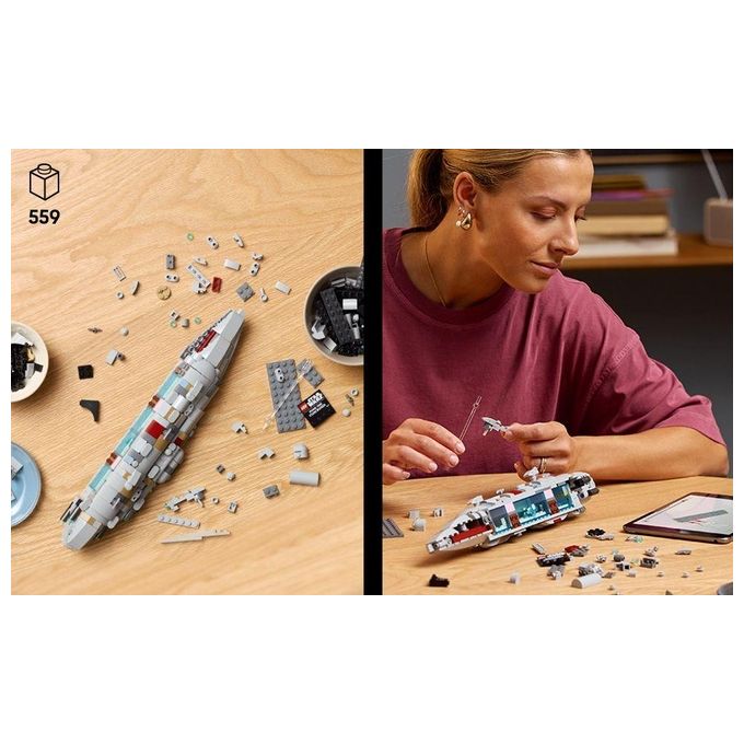 LEGO Star Wars 75405 - Home One Starcruiser, Set da Costruzione con Sala Comando, Hangar e Minifigure, Eta' 10+