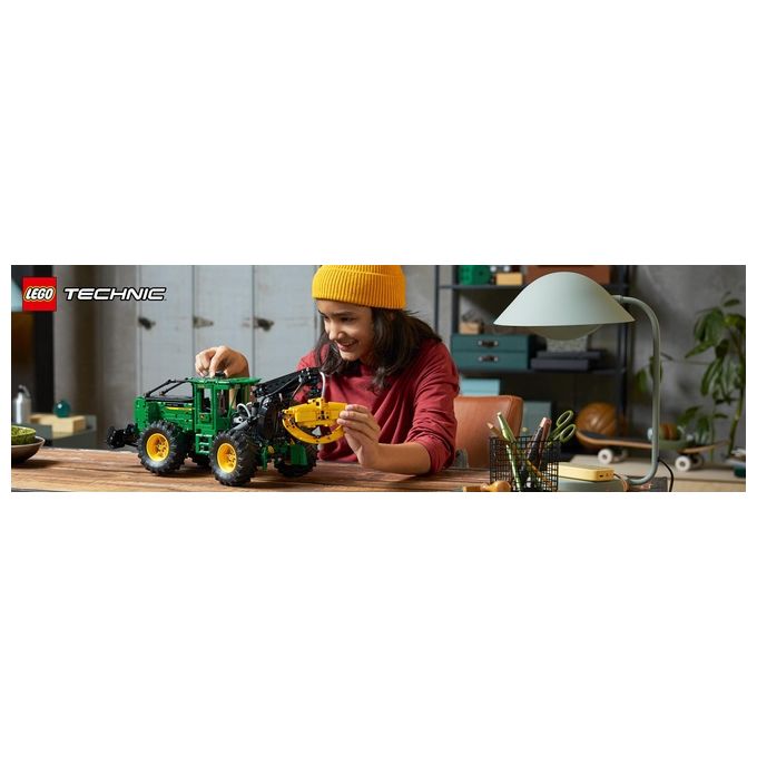 LEGO Technic 42157 Trattore John Deere 948L-II, Modellino da Costruire di Veicolo Giocattolo con Funzioni Pneumatiche e 4WD