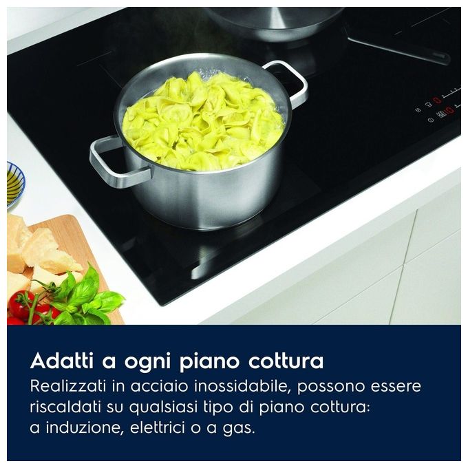 Electrolux E3SS Set di Pentole 3 Pezzi