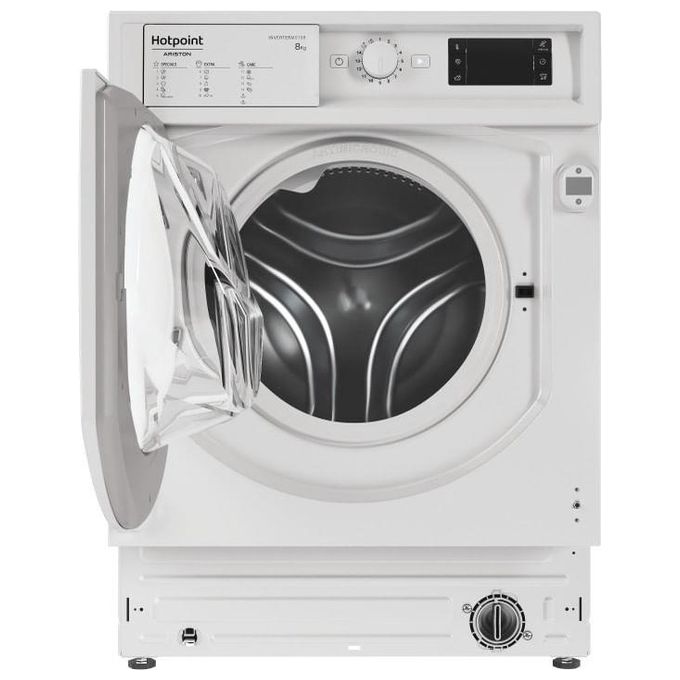 Hotpoint BI WMHG 81284 EU Lavatrice Carica Frontale da Incasso Digital Motion Technology Partenza Ritardata Classe energetica C Capacita' di carico 8 Kg Centrifuga 1200 giri Motore Inverter Woolmark