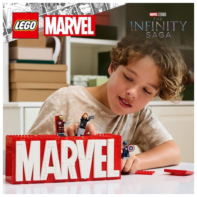 LEGO Marvel Logo e Minifigure MARVEL 76313