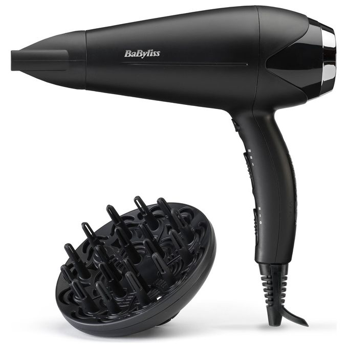 BaByliss D572DE Asciugacapelli Turbo Smooth 2200W Nero