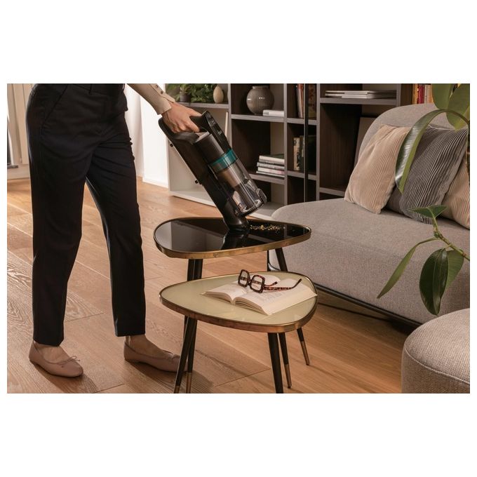 Hoover HF1P10P 011 Scopa Elettrica senza filo Aspirapolvere senza Sacco Ciclonica Potenza 165 Watt colore Nero e Blu