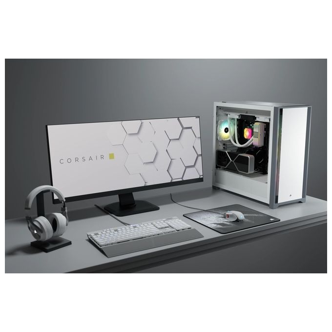Corsair 5000D Middle Tower Vetro Temperato No Power minITX-mATX-ATX Bianco