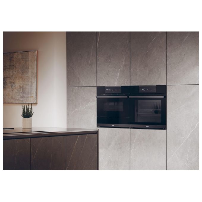 Forno Haier I-Message Steam Series 6 HWO60SM6S9BH - Vapore, Pirolisi, Classe A+