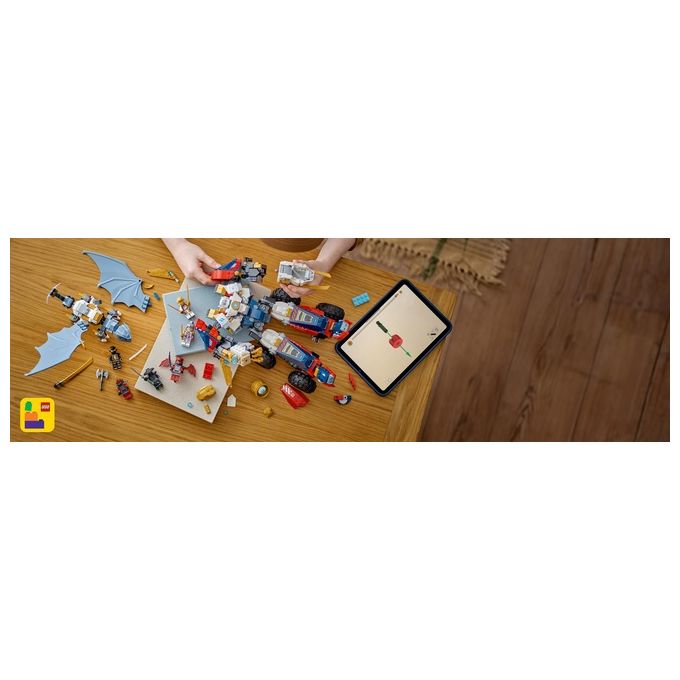 LEGO 71834 NINJAGO Mech Ultra Combinatore di Zane Set da Costruzione 4 in 1 con 6 Minifigure e 1187 Pezzi colore Multicolore