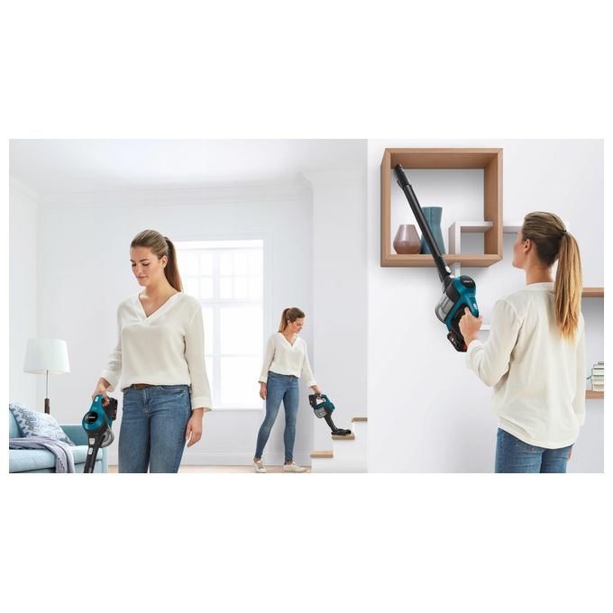 Bosch Serie 6 BBS611LAG Scopa Elettrica Senza Sacchetto 0.3 Litri Blu