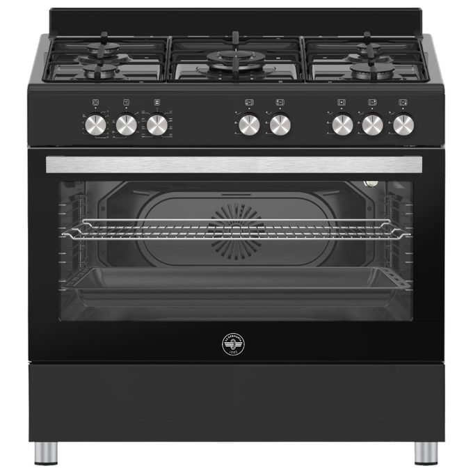 LaGermania SE965ENE24 Cucina a gas con 5 Fuochi e forno elettrico ventilato Classe A 8 funzioni Nero
