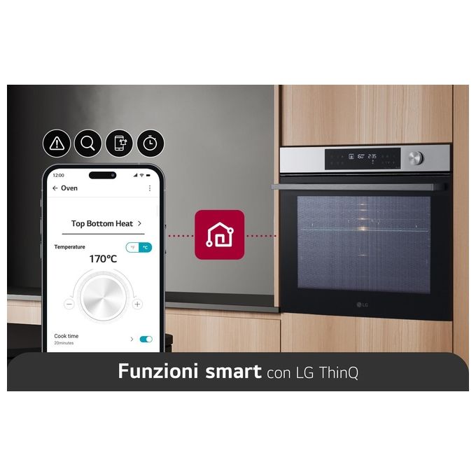 [ComeNuovo] LG InstaView WSED7613S Forno Elettrico 76 Litri Classe Energetica A EasyClean Pirolisi Air Fry Sous Vide Wi-Fi