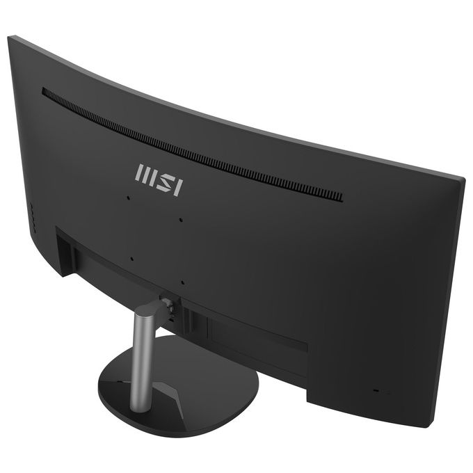 MSI PRO MP341CQ Monitor Curvo 34'' UWQHD (3440 x 1440), Pannello 21:9, 100 Hz, 1 ms (MPRT), Anti-Flicker, Less Blue Light, Speaker integrati, 2x HDMI 2.0b, 1x DP, VESA 100x100, Nero