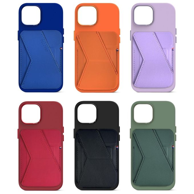 Decoded Silicone MagSafe Card Stand Sleeve Apricot Crush