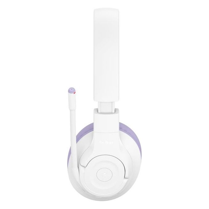 Belkin SoundForm Inspire Cuffie Wireless Over Ear con Microfono Integrato per Bambini Bianco-Lavanda