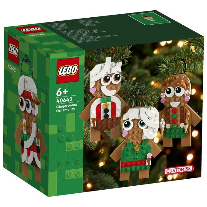 LEGO Creator 40642 Ornamenti di Pan di Zenzero, Giochi da Costruire per Bambini 6+, Regalo di Pasqua, Decorazione per Casa