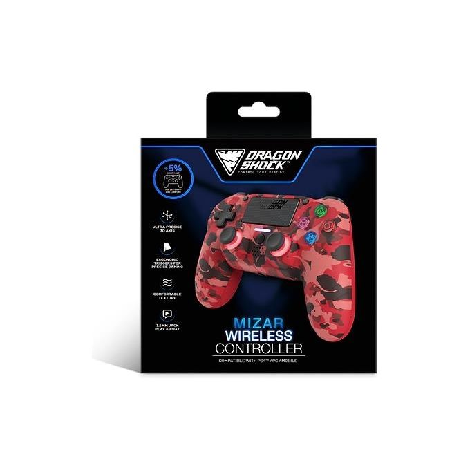 Dragon Mizar Wireless Red Camo per PlayStation 4
