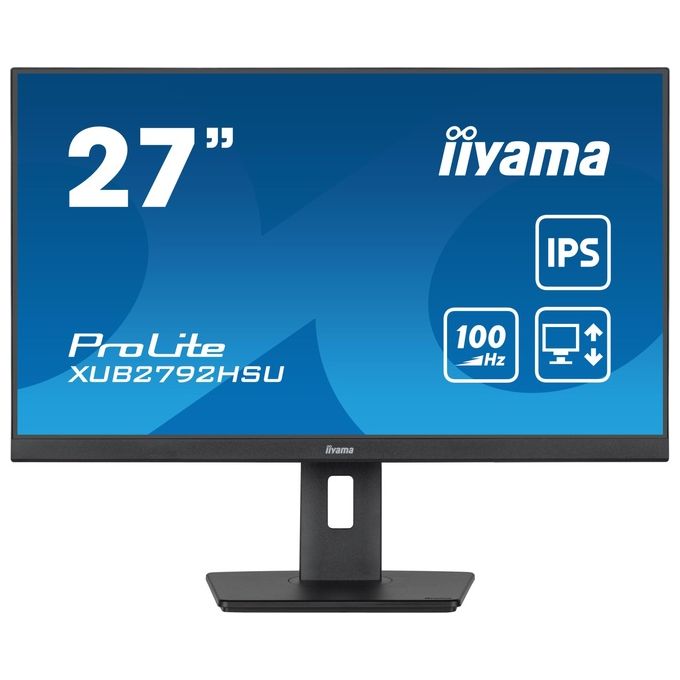 Iiyama XUB2792HSU-B6 Monitor PC 27'' 1920x1080 Pixel Full HD LED Nero Opaco