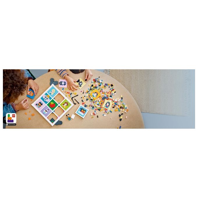 LEGO Disney 43221 100 Anni di Icone Disney, Set Arti e Mestieri con Personaggi, 72 Mosaici da Creare e Minifigure di Topolino