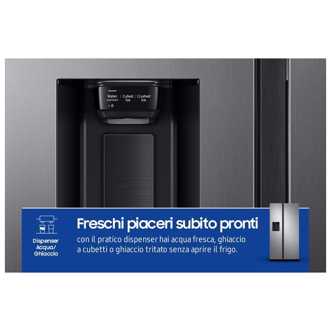 Samsung RS68A884CSL Frigorifero Side-by-Side Libera Installazione 635 Litri Classe Energetica C Argento