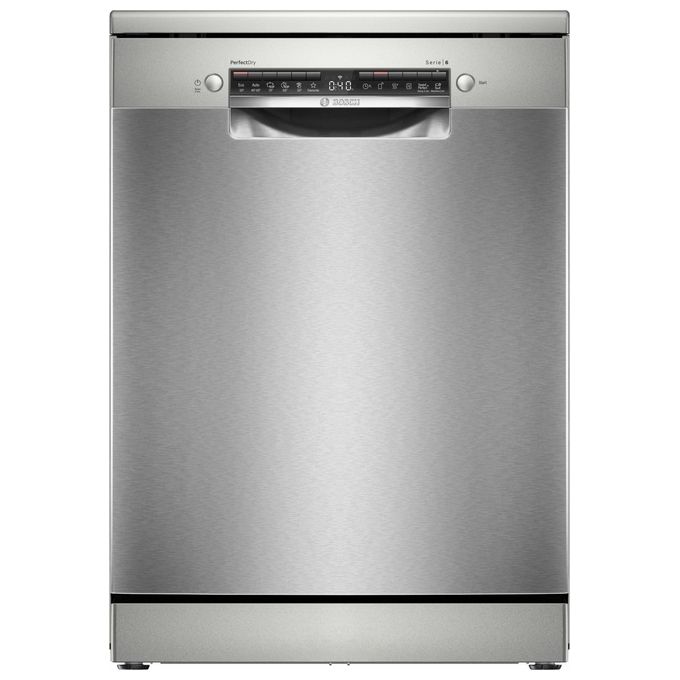Bosch Serie 6 SMS6ZCI10E Lavastoviglie a libera installazione con top removibile 14 coperti Classe B Rumorosita' 40 dB Home Connect 6 programmi Cestelli MaxiFlex+3' cestello Asciugatura con Zeolite 60 cm Acciaio