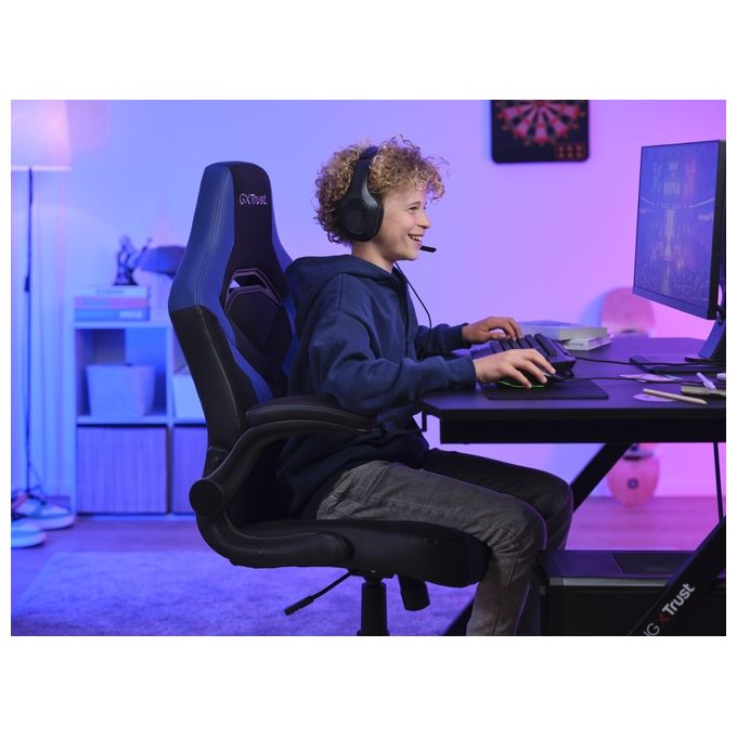 Trust GXT 703B RIYE Sedia per Gaming Universale Nero-Blu