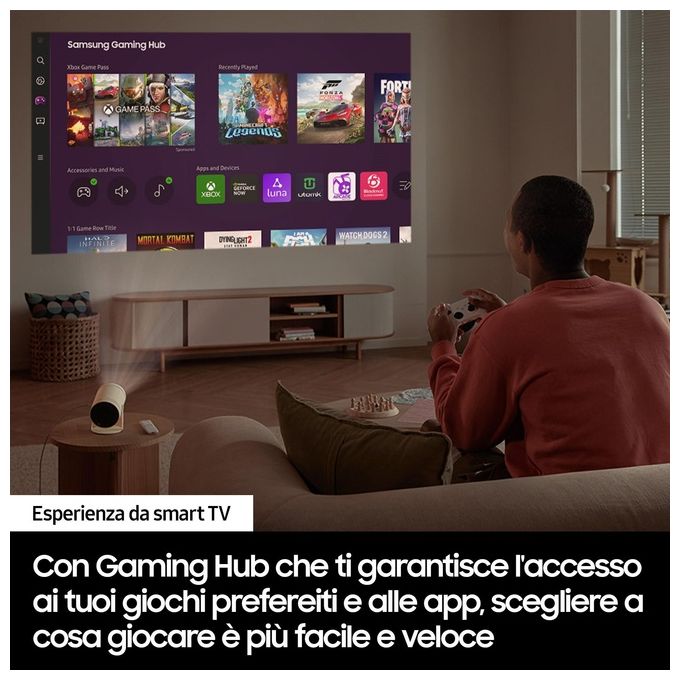 Samsung The Freestyle 2nd Generation LFF3C Proiettore Portatile Full HD Wi-Fi USB Auto Focusing e Leveling
