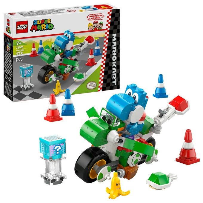 LEGO Set Moto Yoshi 72031 Mario Kart Super Mario in Edizione Esclusiva per Appassionati di Costruzioni Creative