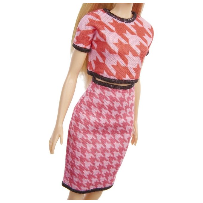 Mattel Barbie Fashionistas T-Shirt e Gonna Rosa