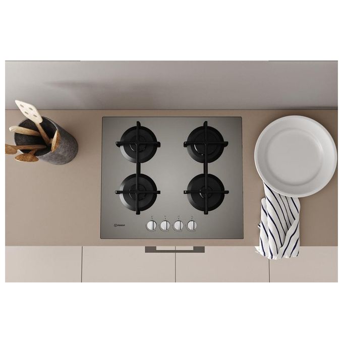 Indesit ING 61T-TD Piano Cottura a Gas 4 Zone 59 cm Marrone