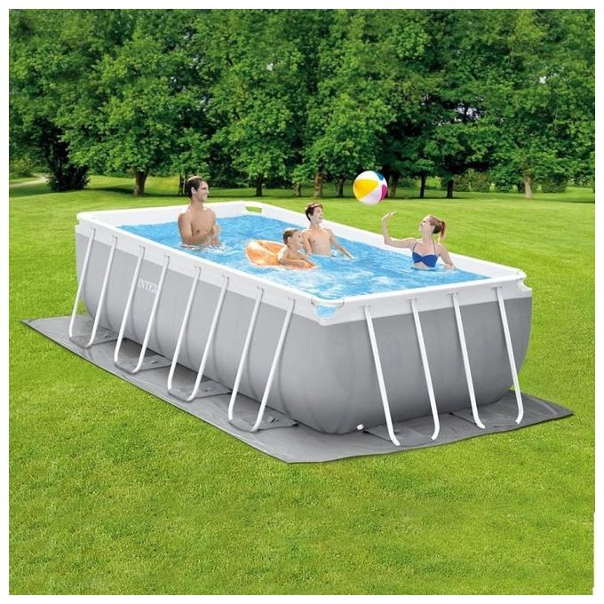 Intex 26790 Piscina Prisma Rettangolare 400x200x122cm Struttura Robusta con Accessori Inclusi per un Relax Perfetto