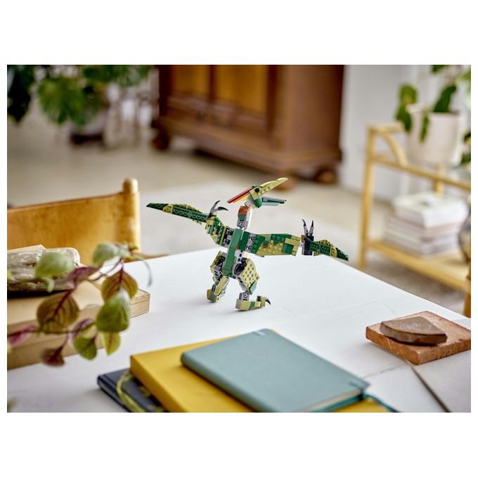 LEGO Creator 3 in 1 T. Rex Dinosauro Giocattolo Trasformabile in 3 Modellini Snodabili come Triceratopo e Pterodattilo Giochi per Bambini e Bambine da 9 Anni Idea Regalo di Compleanno 31151