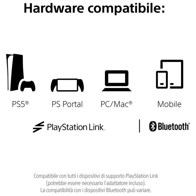 Sony Playstation Cuffie wireless PULSE Elite Midnight Black