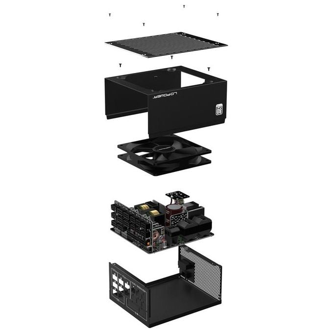 Netzteil ATX 3.0 LC-Power 1200W-135mm 80 Platinum Retail