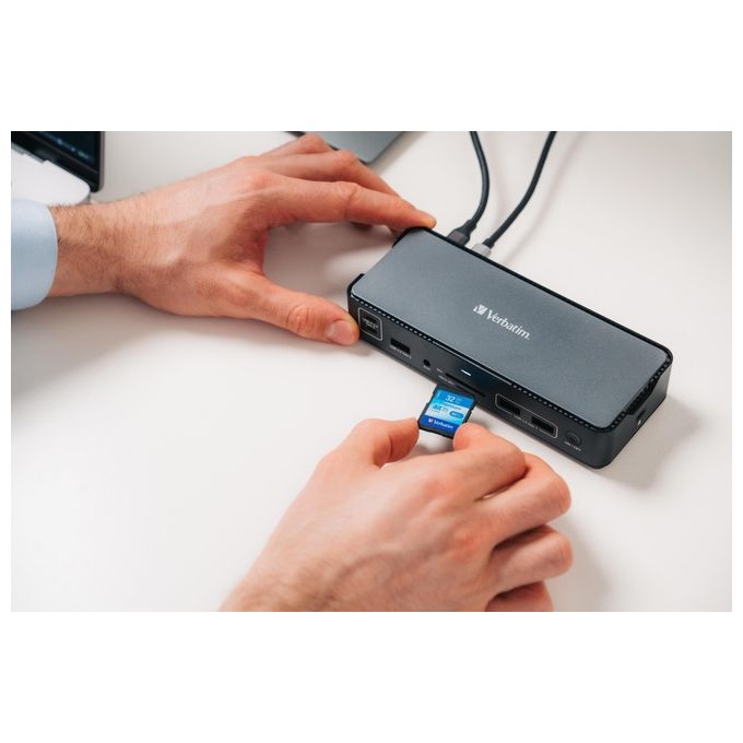 Verbatim CDS-15 Cablato USB 3.2 Gen 1 Type-C Nero-Grigio