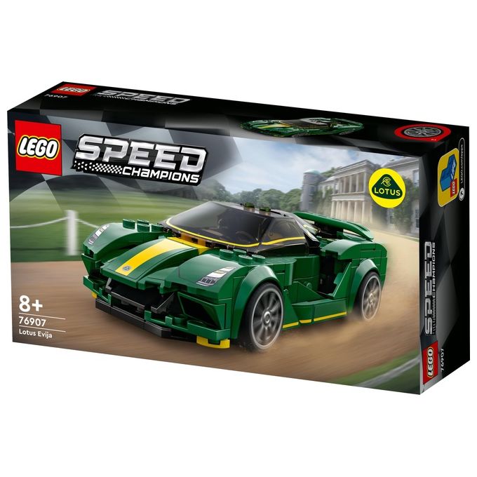 LEGO Speed Champions 76907 Lotus Evija, Macchina Giocattolo Da Corsa, Modello Replica Auto Sportiva, Set da Collezione
